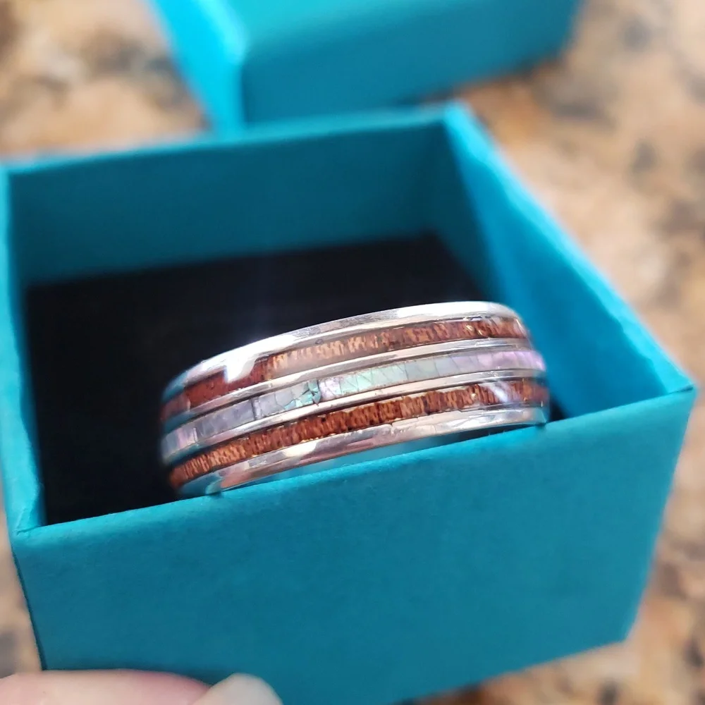 Tungsten Steel Band Mens Ring
